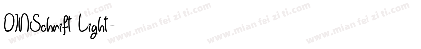 DINSchrift Light字体转换